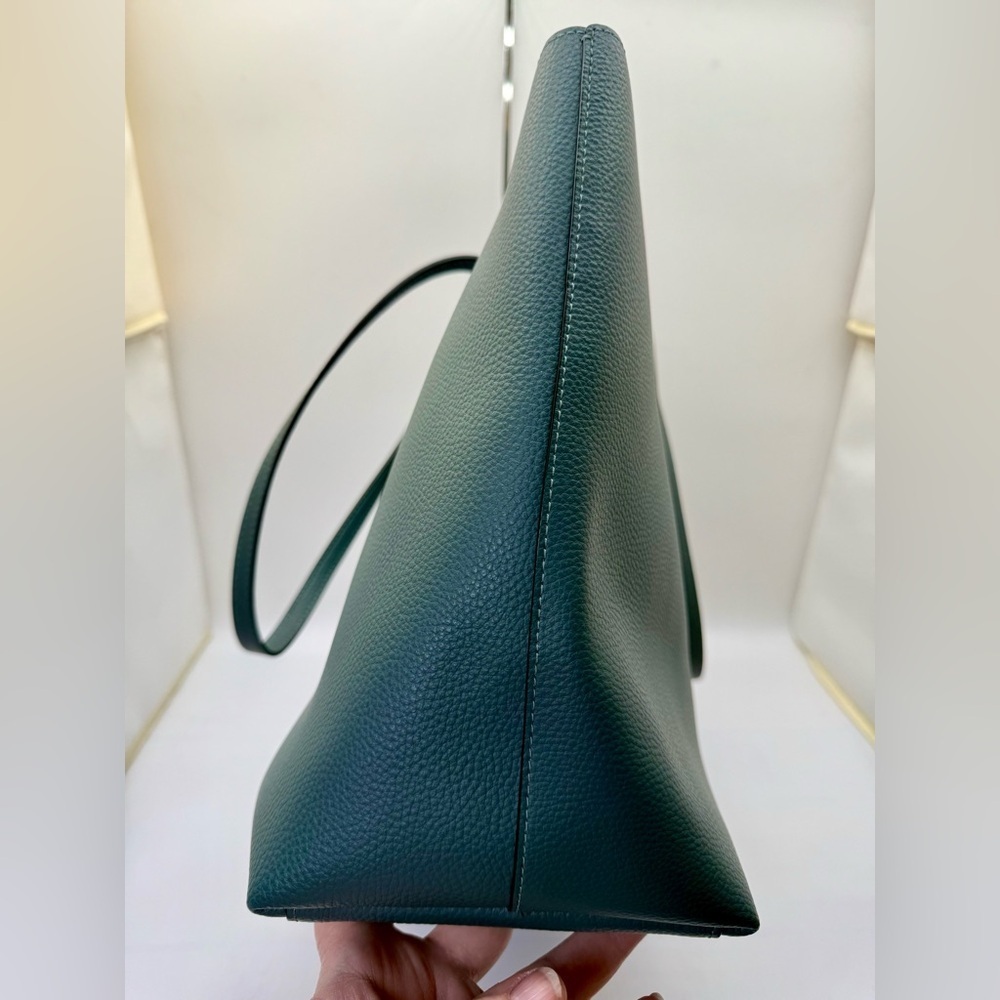 Coach City Zip Tote Handbag Dark Turquoise Leather Women's Bag 72673 - Picture 4 of 12